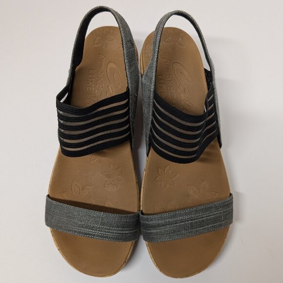 Skechers® Cali Beverlee Smitten Kitten Wedge Sandals - Size 8.5 - Picture 3 of 16